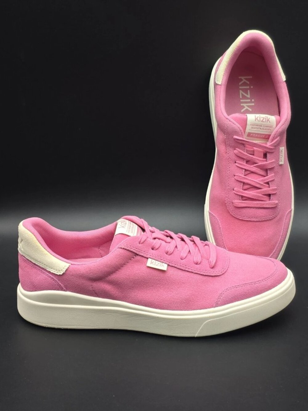 Kizik Prague 2 Hands Free Wild Rose Pink Canvas Sneakers Women's Size 9.5W